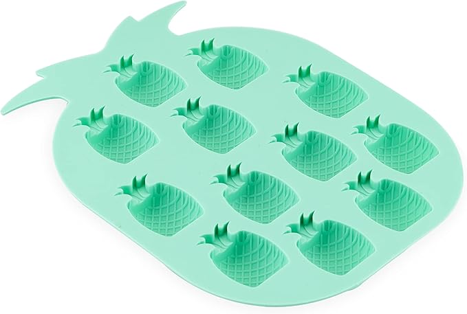 Cute Pineapple Shape Silicone Ice Cube Tray – 12-Cavity Food-Grade Mold for Ice, Chocolate, Jelly, Candy – BPA-Free & Reusable