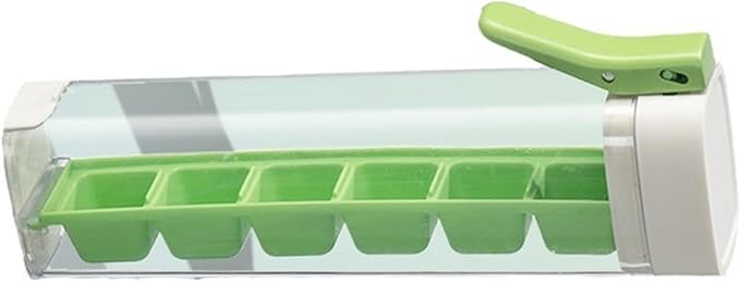 Portable Water Bottle with Removable Ice Stick Mold – 8-Cube Freezable Cooling Core – Leakproof Drinking Bottle with Handle