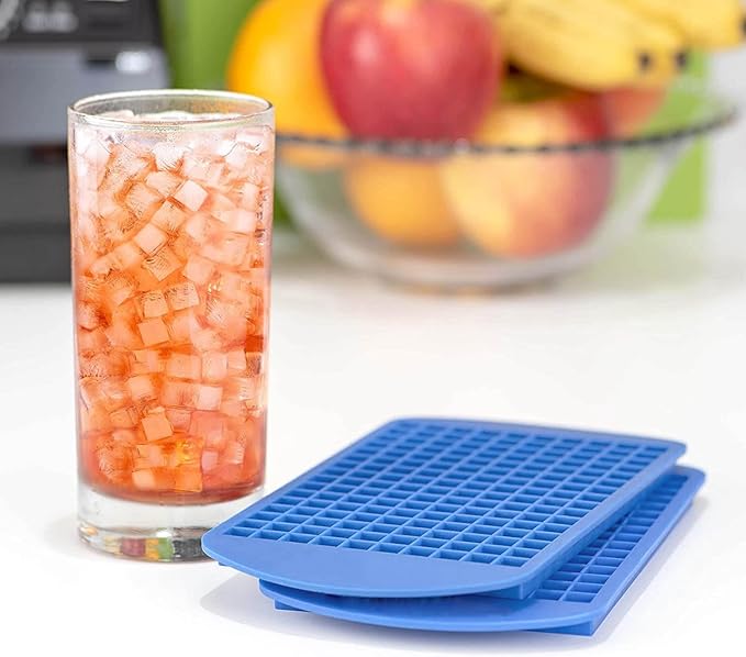 Mini Ice Cube Tray – 160-Cavity Silicone Ice Mold, 1cm Cube Size, BPA-Free, Easy Release, Dishwasher Safe