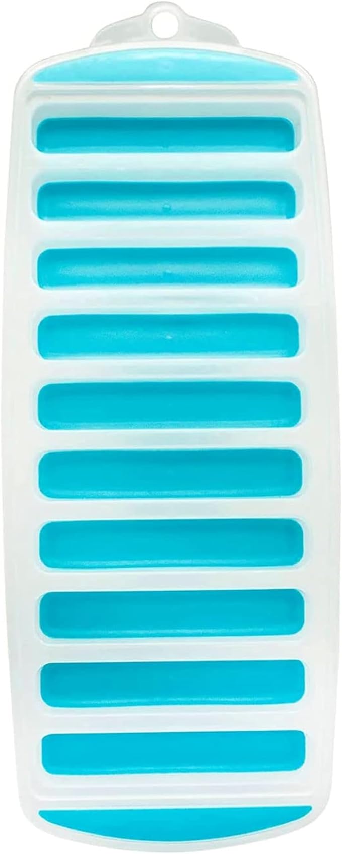 Long Silicone Ice Stick Tray – Food-Grade Ice Mold for Bottled Water, Juice & Sports Bottles – 10 Slim Ice Sticks – 11.5×4.7 in
