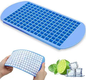 Mini Ice Cube Tray – 160-Cavity Silicone Ice Mold, 1cm Cube Size, BPA-Free, Easy Release, Dishwasher Safe